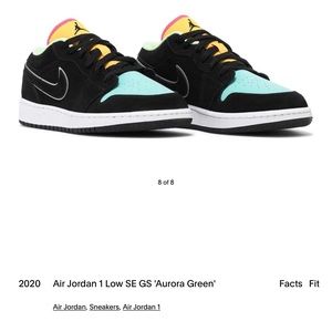 Air Jordan 1 Low SE GS 'Aurora Green